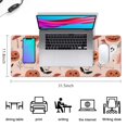 thumbnail image 5 of Long Mouse Pads for Desk,Halloween Cute Icons on Pink Pattern Desk Mats on Top Of Desks, Desk Mouse Pad Extra Large with 3mm Non-Slip Base and Stitched Edge for Gaming,Office,Work,Home 31.5"x11.8", 5 of 6