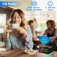 thumbnail image 3 of Reloj despertador JALL con radio FM digital para dormitorio, 8 colores, luz nocturna, 3 of 8