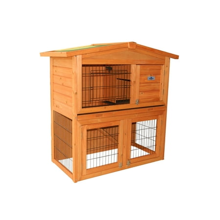 Confidence Pet 40” Rabbit Hutch Bunny Guinea Pig Cage Pen Chicken Coop