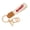 White, variant on Key Fob Keychain Wristlet National Embroidered Car Key Chain Holder Handmade Fabric Key Fobs Wristband for Women