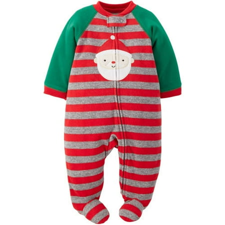 Carters Infant Boys Santa Claus Christmas Fleece Blanket Sleeper