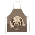 thumbnail image 3 of DOG PUG Printed Cotton Linen Sleeveless Apron Kitchen, 3 of 7