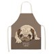 thumbnail image 1 of Delantal de cocina sin mangas de lino y algodón estampado DOG PUG Wmkox8yii FHAKJF1330, 1 of 1