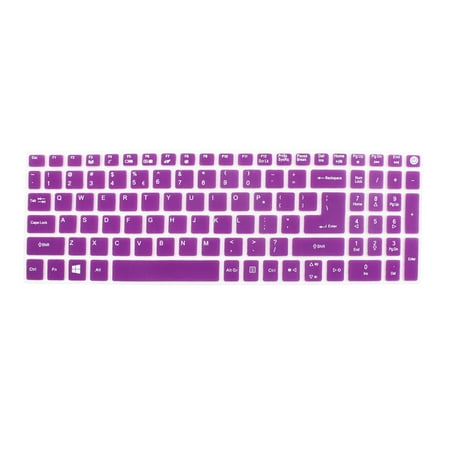 Notebook Laptop Keyboard Protector Skin Film Cover Purple for Acer E5-573