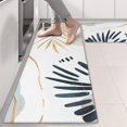 thumbnail image 2 of Kitchen Rugs Sets Of 2,Blue Boho Abstract and Plant Pattern Anti Fatigue Kitchen Mat Rugs Non Slip Washable,Decorative Kitchen Floor Mats for Kitchen,Sink,Laundry,17"X47", 2 of 5