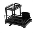 thumbnail image 2 of Kitchen Dish Drying Rack, Dish Racks for Kitchen Counter, Large Dish Drainers Rack, Two Tier Black Metal Dish Drying Rack, 2 of 5