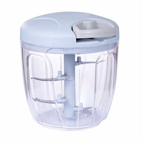 Garlic Mincer Hand Cutter - Hand Pull String Food Processor Vegetable Chopper - for Onion, Ginger, Fruits, Nuts, Herbs