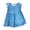 Sky Blue, variant on Diufon Dress for Toddler Baby Girl Plaid Printed Ruffled Sleeve Holiday Casual Spring Summer Dress for Infant Baby