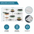 thumbnail image 6 of Navy Color Block Boho Placemats Set of 8, Abstract Bohemian Geometric Placemats for Dining Table, Place Mats for Kitchen Tabletop, Waterproof Wipeable Dining Table Mats Set, 6 of 9