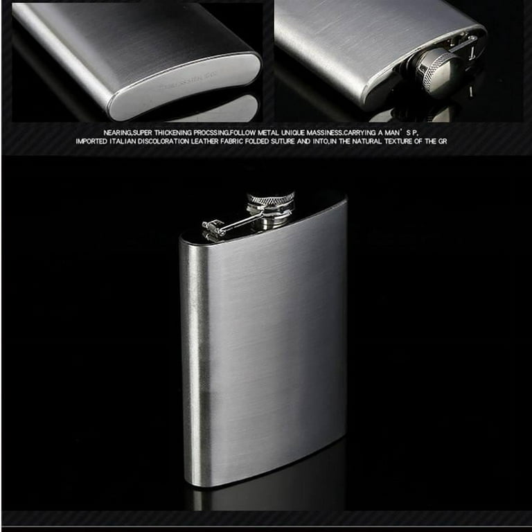 FL10OZ Stainless Steel Flask Holds Up To 10 oz (3PC) * - Sunshine Wholesale  Lighters