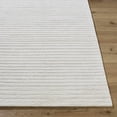 thumbnail image 4 of Hauteloom Destry Modern Hand Tufted Natural Fiber Wool Area Rug - Contemporary Striped Textured Carpet for Living Room, Bedroom, Dining Room - Ivory, Cream, Light Taupe - 8' x 10', 4 of 8
