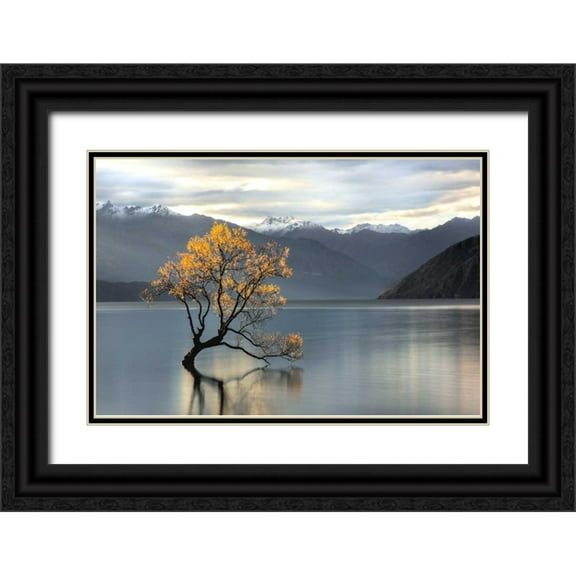 Michael Cahill 32x23 Black Ornate Wood Framed with Double Matting Museum Art Print Titled - Undisturbed