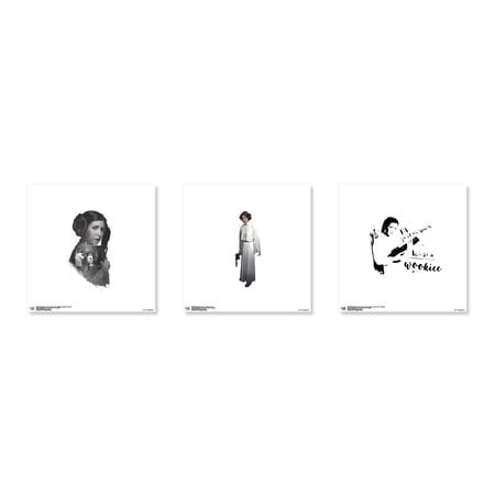 Gallery Pops Star Wars: Saga – Princess Leia Wall Art Bundle (3-Pack) Unframed Version 12 x 12