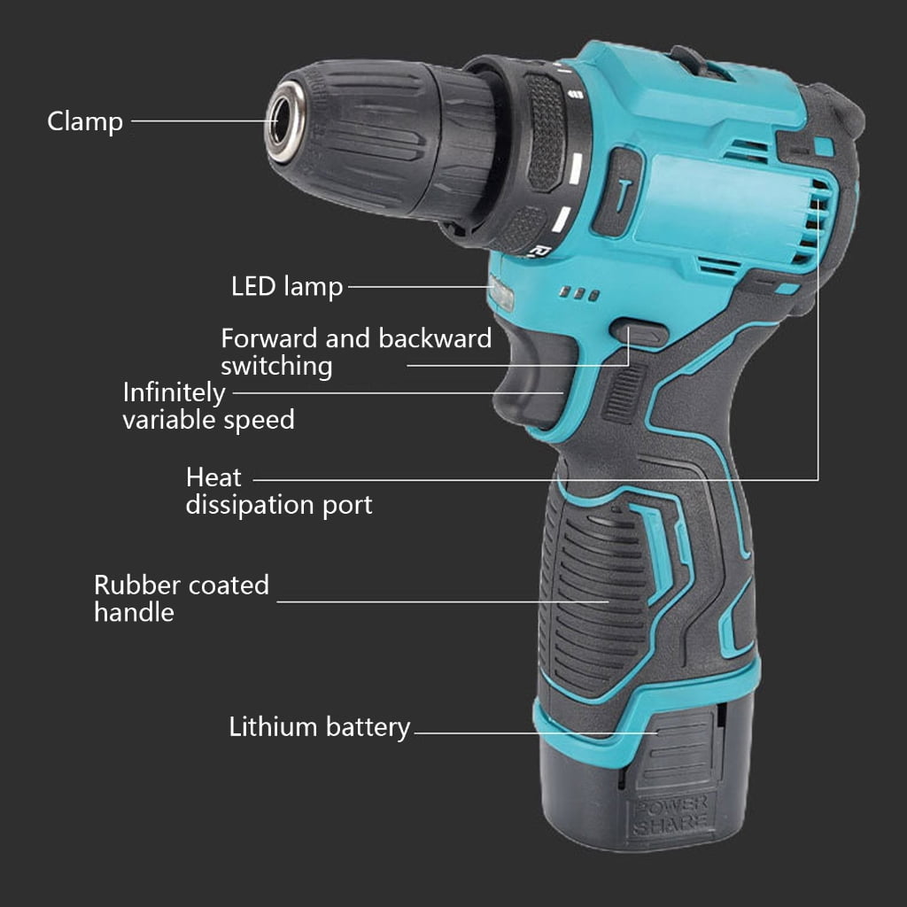Power Electric Screwdriver Rechargeable Cordless Screwdriver Accessories With LED Flashlight Electric Screwdriver Tool