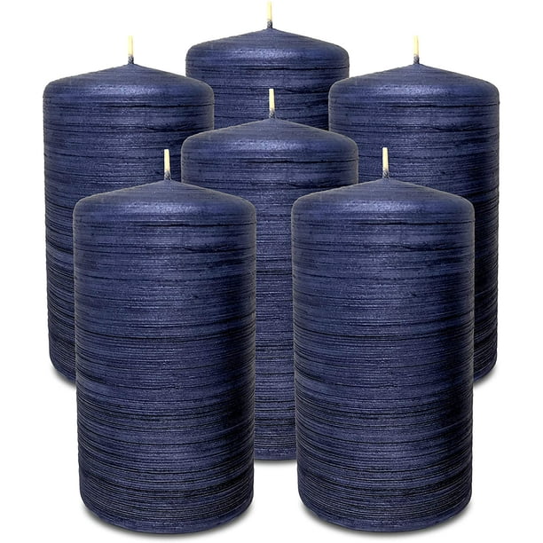 Hyoola, 2.75 x 5 inch Unscented Dripless Brushed Metallic Pillar