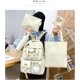 thumbnail image 2 of Mochila Kawaii De 5 Piezas Para Niñas Con Lindos Accesorios De Oso, Útiles Escolares Mochila Escolar Estuche Para Lápices Práctico Bolso De Hombro-rosa, 2 of 5