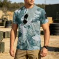 thumbnail image 5 of Homeyce Mens Camo Shirts Short Sleeve Graphic Camo Shirt Lightweight Soft Camouflage Tee Tops Crew Neck Big and Tall Tee Shirts,Green 2XL, 5 of 5