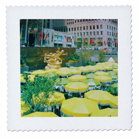 3dRose, Rockefeller Center, 10x10 inch quilt square