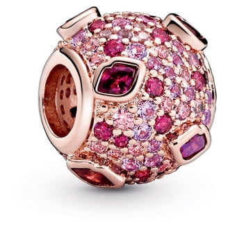 Pandora Rose Gold and Blue Oval Cabochon Charm - Walmart.com