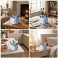 thumbnail image 6 of Swivel Desk Organizer, Rotating Stationery Caddy, Multi-Slot Pen Holder, Office Pencil Organizer, 360° Rotating Utility Cup, Desktop Storage Tower, Compartmentalized Pen Container, 6 of 7