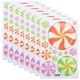 thumbnail image 2 of Gymnture 8 Sheets of Christmas Window Clings Candy Pattern Window Stickers Removable Static Window Decal, 2 of 10