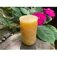 thumbnail image 3 of Honeycomb Pattern Beeswax Pillar Candle, All Natural Bees Wax Candles, Honey ??, 3 of 4