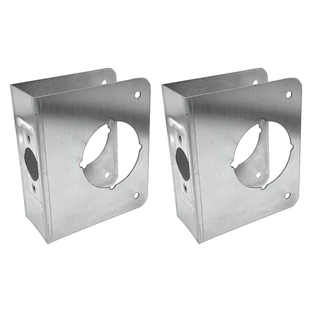 Placa de refuerzo para cerradura y puerta, orificio único de 2-1/8", respaldo de 2-3/8", fácil de instalar, resistente al óxido para puertas de 1-3/4