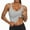 Gray women's sleeveless tank top a1, variant on Women's Sleeveless Tank Top Round Neck Solid Basic Slim Fit Workout Tops Casual Athletic Wear Activewear, Purple 2XL