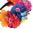 thumbnail image 3 of Hebilla étnica para la cabeza, tocado de mariposa artificial, diadema para fiesta de Halloween, tocado vintage con flores de peonía, 3 of 5