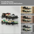thumbnail image 4 of Yiwa Floating Storage Shelves, 400 Lbs Capacity – Garage, Shop, Shed, Basement Organization – Metal Rack for Tools, Supplies & Bulk Items, 4 of 4