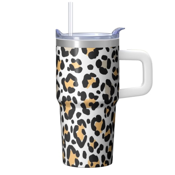 20oz Geometric Textured Double Wall Tumbler, Stainless Steel Insulated Travel Coffee Mug with Handle Leak Proof Lid Design