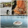 thumbnail image 4 of Fishing Cast Net Bait Easy Throw disc bait fish Hand Cast Trap Mesh C 4.2m Aluminum Ring, 4 of 9