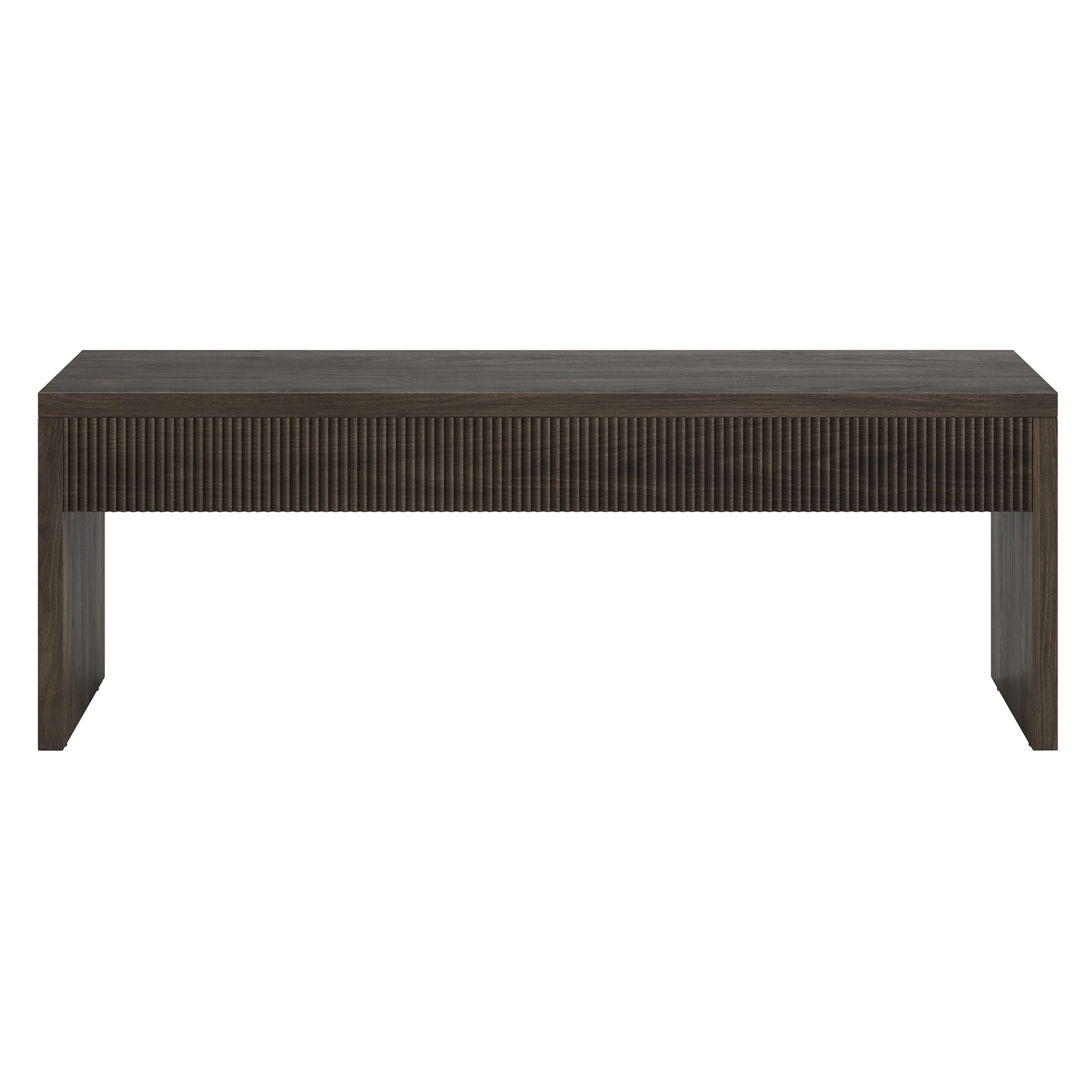 Evelyn&Zoe Modern/Contemporary 48" Wide Alder Brown Coffee Table