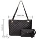 thumbnail image 3 of Conjunto De Dos Piezas Con Cartera Y Bolso Tote Bolso bandolera para mujer Casual 2 en 1 Conjunto de bolsos Moda para mujer Tote (Negro) Ehuebsd Para Estrenar, 3 of 3