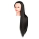 thumbnail image 1 of Cabeza de maniquí para entrenamiento de cabello Cabeza de maniquí para peluquería Maniquí multiusos para cabello largo Negro con maquillaje, 1 of 8