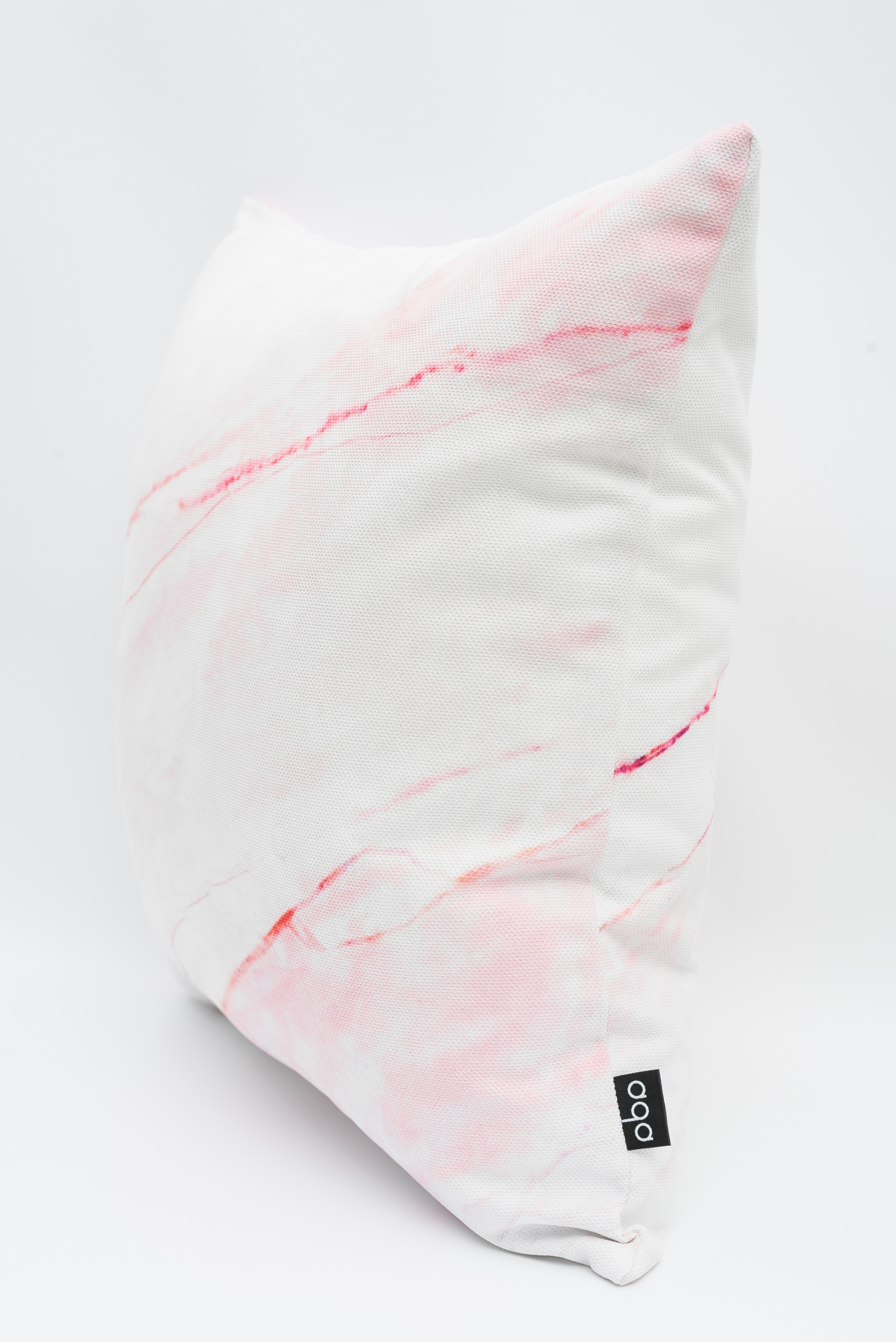 Ada Home Decor Decorative Square Throw Pillow 18" x 18", Pink Marble Printed