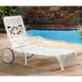 thumbnail image 1 of Home Styles Biscayne Patio Chaise Lounge Chair in White, 1 of 2