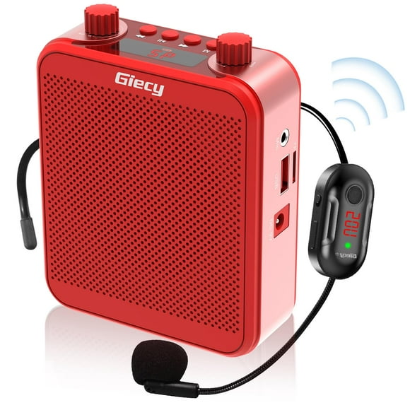 Amplificador de voz Giecy 30W portátil con micrófono inalámbrico