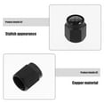 thumbnail image 6 of GETAJGHSD 4Pcs Copper Car Tire Valve Caps Black Stem Covers Universal Fit Decorative Protective Caps, 6 of 8
