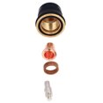 thumbnail image 1 of Nozzle Electrode Kit, 12Pcs Plasma Cutter Torch Nozzle Brass Iron  for S45, 1 of 8