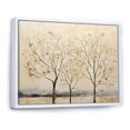 thumbnail image 2 of Designart "Tranquil Beige Trees V" Landscape Trees Floater Framed Canvas Wall Art, 2 of 5