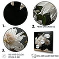 thumbnail image 3 of Designart "Monochrome Blooms: Still Life Chrysanthemums" Chrysanthemums Floater Framed Canvas Prints, 3 of 5
