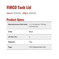 thumbnail image 3 of Fimco 5058188 Fill Cap for Fimco Sprayers (Part# 10525), Replacement 5-Inch Screw-Type Lid & Tether With Lanyard For 10-60 Gallon Sprayer Tanks, 8-3/4, 3 of 4