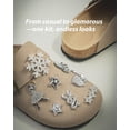 thumbnail image 4 of Sparklane - 81 Pcs Junk Socks Charms Kit, Silver Shoe Charms for Sneakers, Brooches and Pins for Women, ShoeCharms with Bows, Sneakers DIY Kit with Pearls Rhinestones, 4 of 10