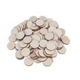 thumbnail image 2 of Spatiy 100pcs DIY Round Wooden Pieces Craft Wood Piece for Crafts Project ( 32mm ), 2 of 6