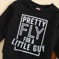 thumbnail image 5 of Infant Baby Boy Outfits 2Pcs Long Sleeve Pullover Sweatshirt Toddler Boys Pants Clothes Set 3 6 12 18 Months 2T 3T Toddler Boys Winter Clothes,3-6 Months,Black, 5 of 7