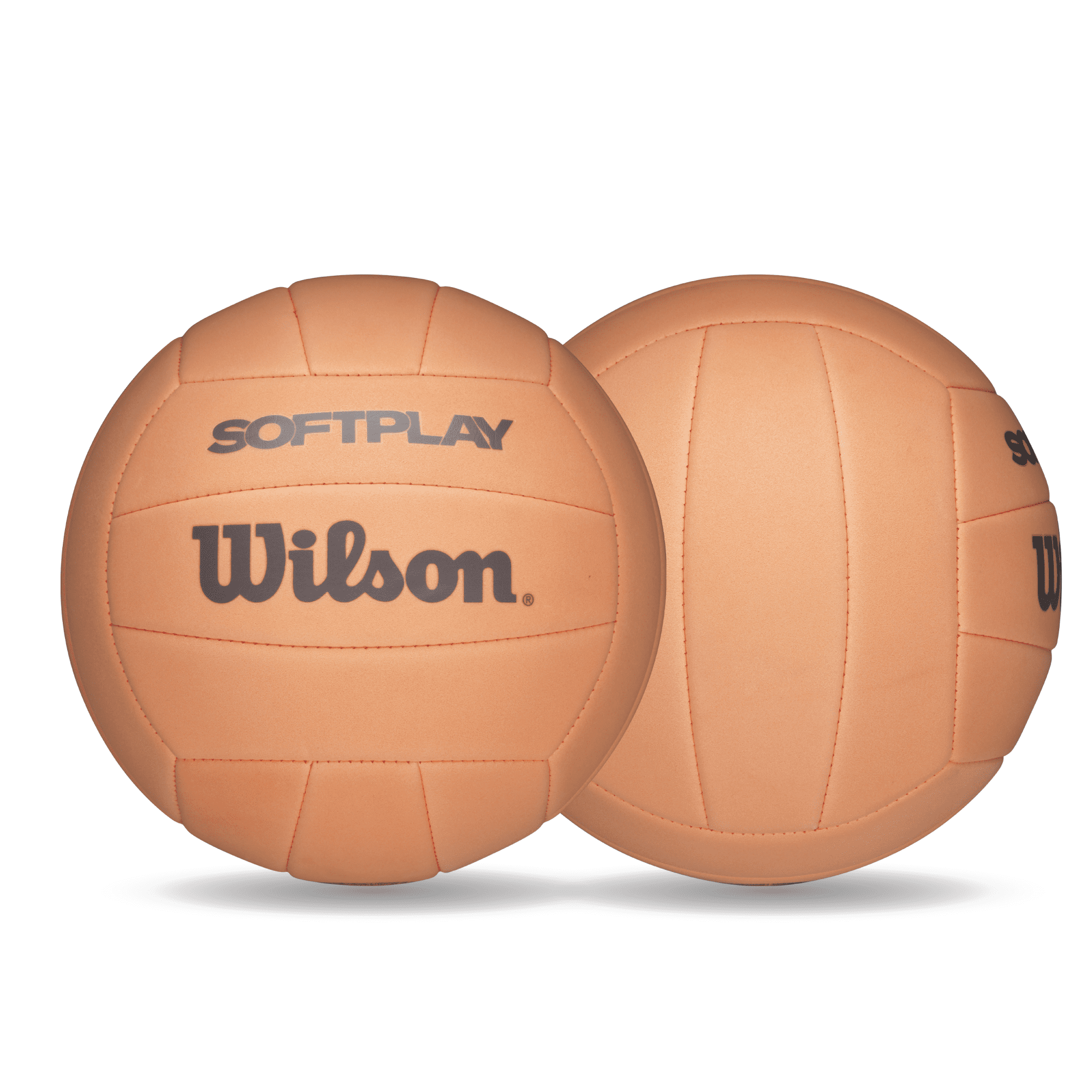 (2 pack) Wilson Softplay Recreational Volleyball - Orange, Official Size