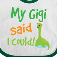 thumbnail image 4 of Inktastic My Gigi Said I Could Grandson Dinosaur Boys Baby Bib, 4 of 4