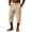 Beige, variant on Men's Sports Casual Cropped Straight Leg Capri Pants Beige M