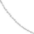 thumbnail image 2 of 10k White Gold Sparkle-Cut Rope Chain Necklace 1.56mm Lobster Claw Closure 20 Inch Chain Necklace for Women and Men, 2 of 2